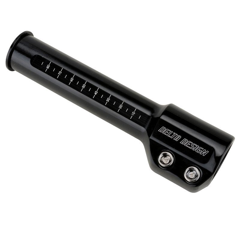 Delta Cycle & Home Bike Stem Raiser Handlebar Extender Increases Bar Height Up to 4.6" - Riser Adapter for Mountain Bike (MTB), Hybrid, Road Bike, with Durable Aluminum Construction