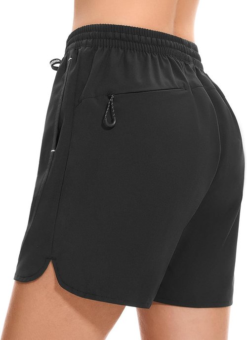 BASSDASH Women's 5” Fishing Shorts - UPF 50+ Water Resistant Quick Dry Athletic Design with Pockets
