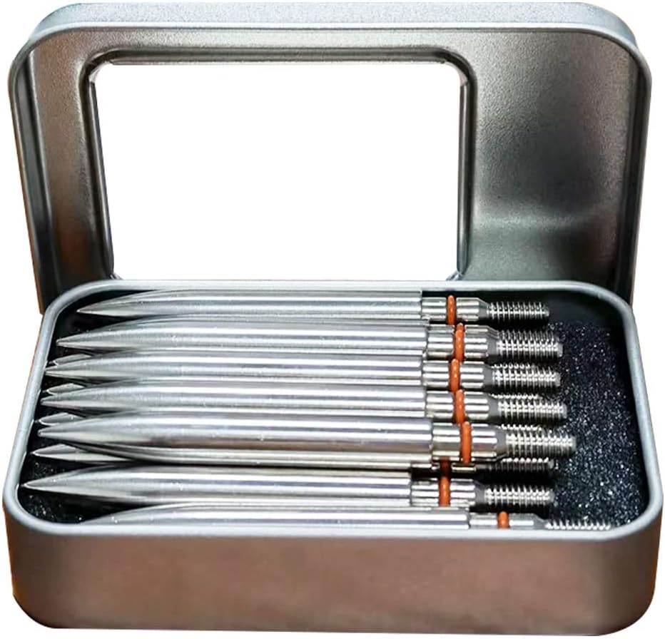 Skiennix Archery Field Points - Durable Stainless Steel Practice Tips for Recurve & Compound Bows | 100-300 Grains