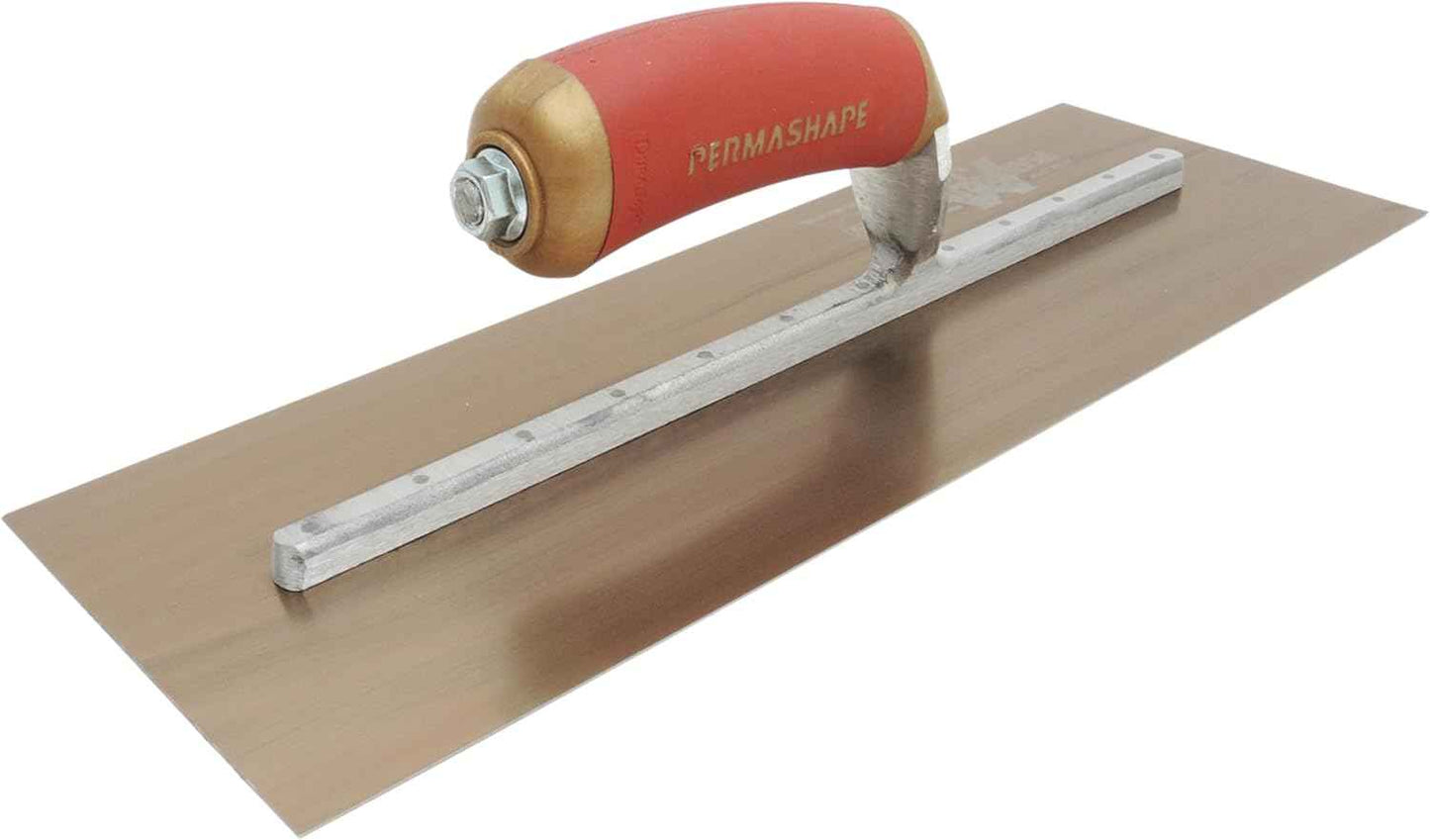 14x5 Inch MARSHALLTOWN DuraFlex Finishing Trowel with DuraSoft Handle - USA Made Plaster & Drywall Tool