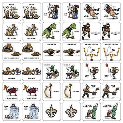 NFL Memory Match Game - New Orleans Saints - Team Colors