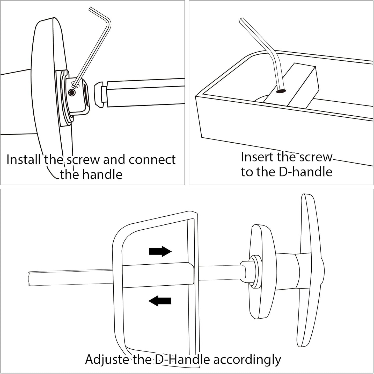 Complete Shed Door Hardware Kit with T-Handle Lock, Heavy-Duty Latches & Hinges - Weatherproof for Sheds & Gates