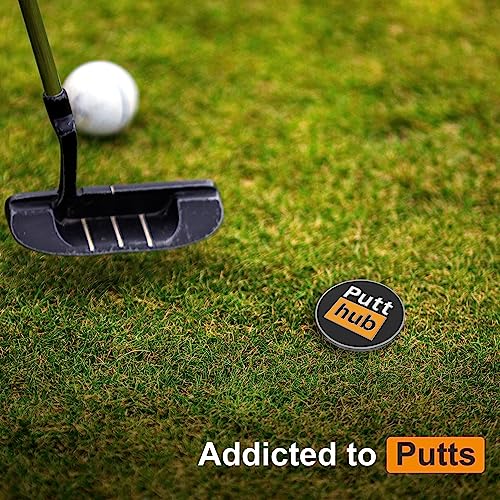 PuttHub Funny Golf Ball Markers with Hat Clip - Unique Golf Accessories