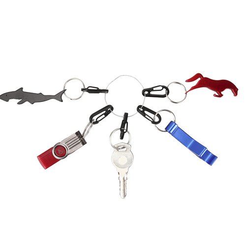 SWATOM Small Mini Carabiner Clip Tiny Spring Snap Hook Keychains Micro Carabiners for Paracord EDC Alloy Key Rings Outdoor Hiking Fishing Camping Backpack Accessories