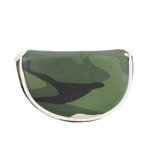 Camouflage Green Golf Small Mallet Putter Head Cover Mid Mallet Cover Half Mallet Magnetic Headcover