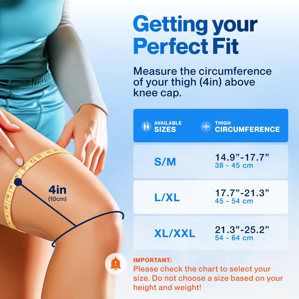 Modvel ELITE Knee Brace - Maximum Support with Patella Gel Pads & Side Stabilizers for Injury Recovery | Ideal for Running & Joint Pain Relief