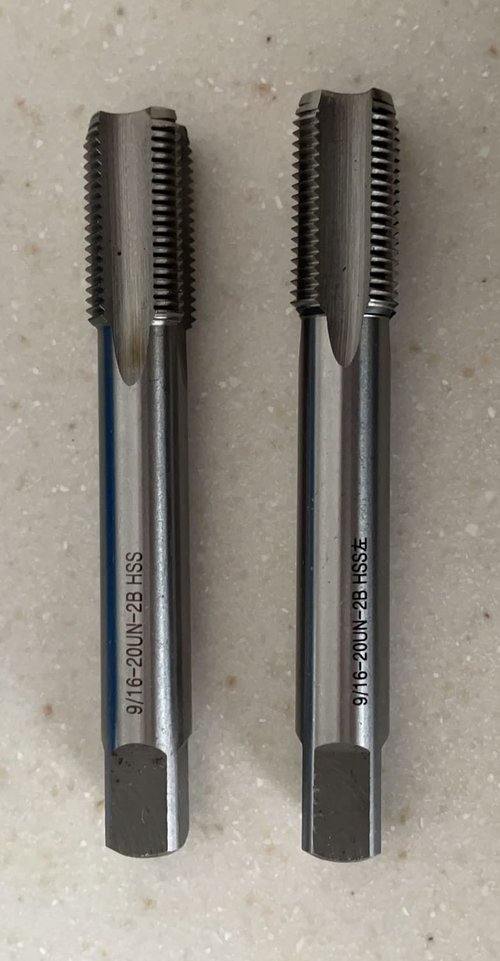 Bike Pedal thread repair kit, Right Hand and Left Hand Thread Tap Set, 9/16 x 20 TPI Crank Saver, Bike Crank Repair Tool