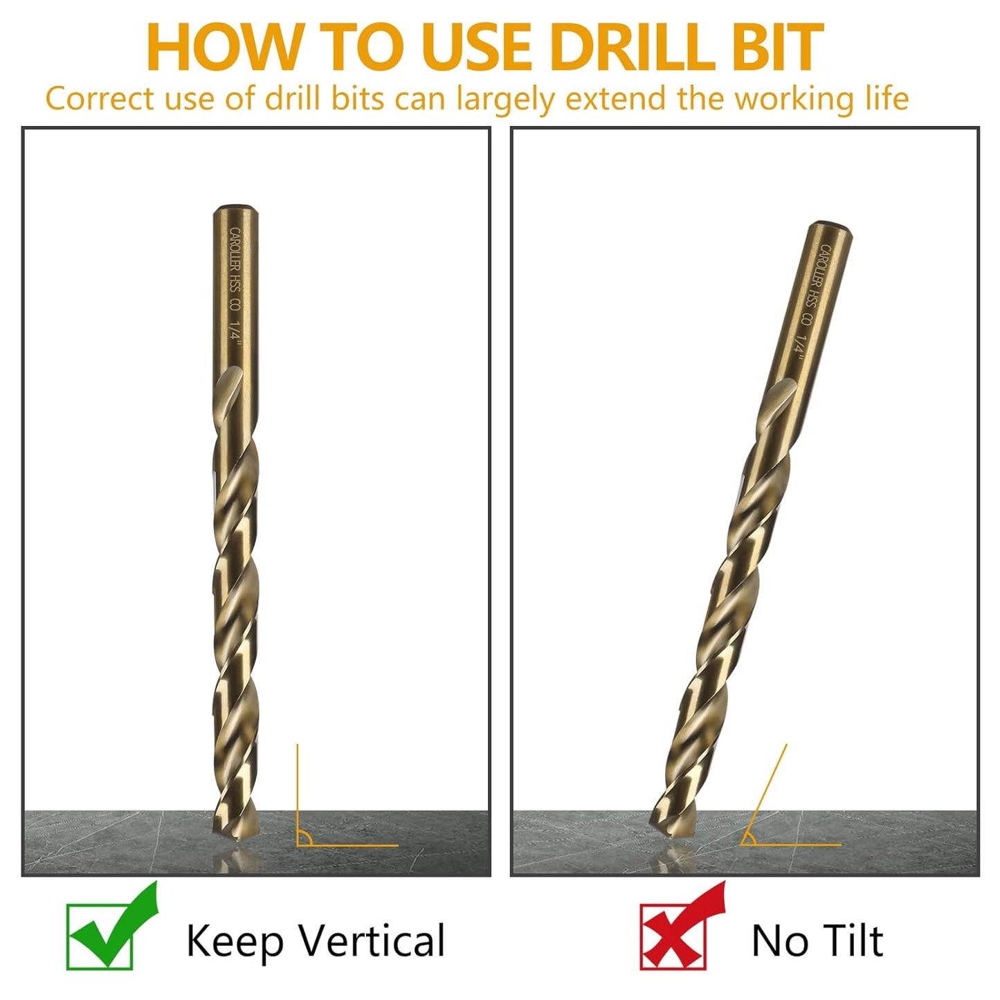 29-Piece High Speed Steel Drill Bit Set with Metal Indexed Case - 135° Tip for Wood, Plastic & Stainless Steel
