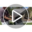 Universal Wind-Resistant Chair Umbrella Canopy - Black, UPF 50+
