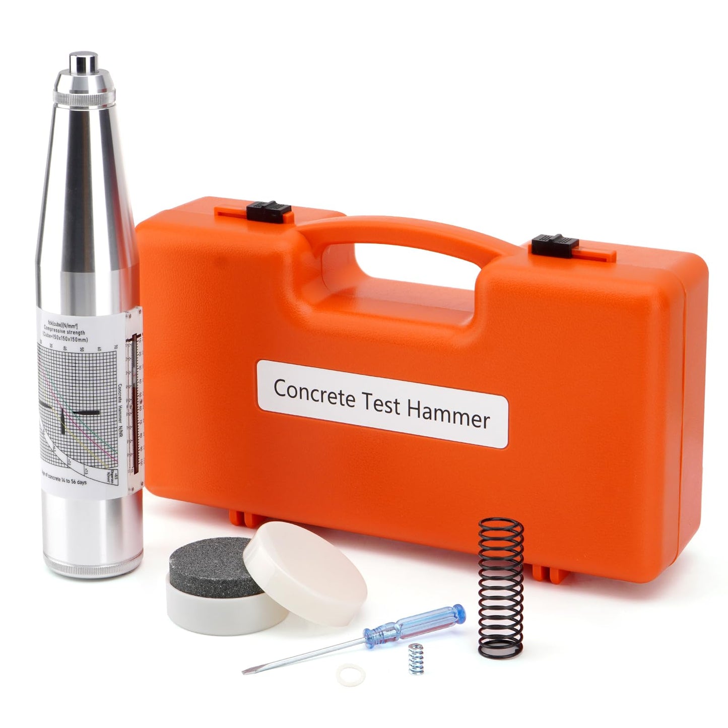 eLabPal Concrete Rebound Hammer, Concrete Hammer Tester, 10-60Mpa (1450-8702psi), Concrete Tester Portable Resiliometer Test Meter Tool, Type N