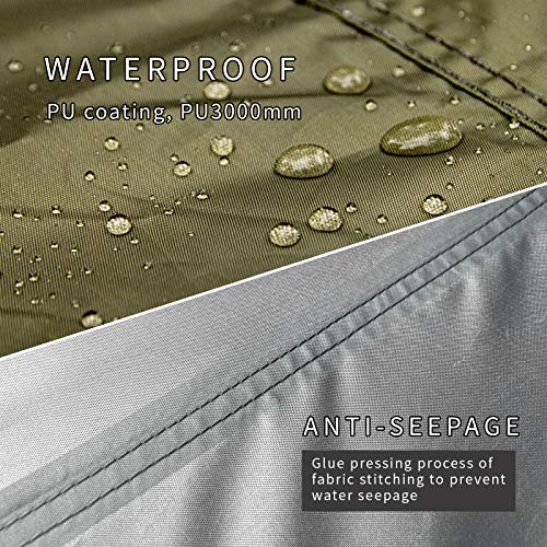 Unigear Green Hexagon Waterproof Camping Tarp 12x10 ft Rain Fly