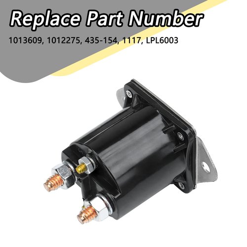 HNeekyr 12V Golf Cart Solenoid, Compatible with Club Car DS & Precedent Gas Solenoid Replace 1013609, 1117, 1012275, 435-154, LPL6003 2 PCS