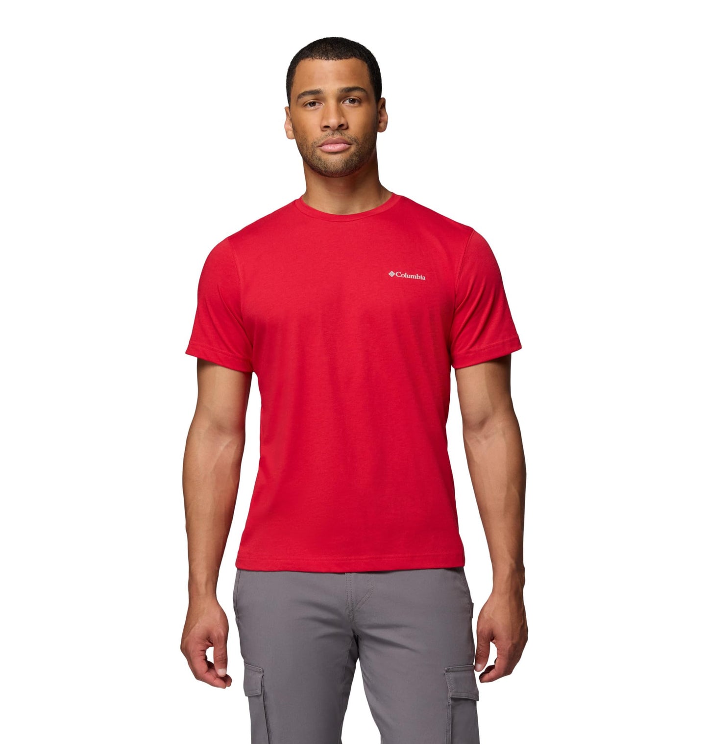 Columbia Mens Thistletown Hills Short Sleeve T-Shirt, Mountain Red, 3X