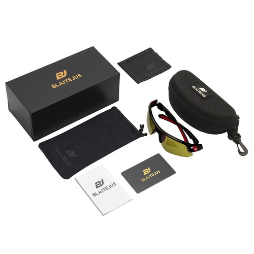 BLAITEJUS HD Golf Sunglasses for Men Women Wrap Semi-Rimless Sports Frame UV Protection Golfing Baseball Shades Sun Glasses (Black/Green T1660B)