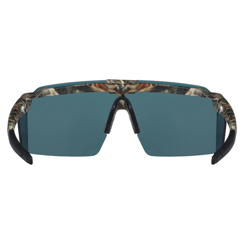 Piranha Eyewear Backcountry Flip Up Shield Sunglasses for Men with Red Mirror Lenses and Peripheral Coverage