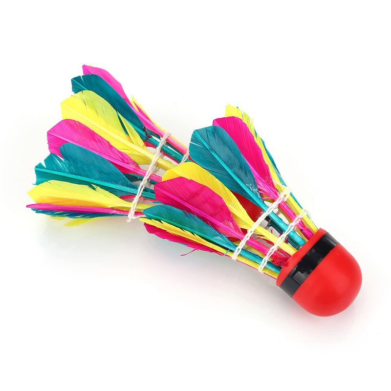 VGEBY 11Pcs Badminton Shuttlecocks, Badminton Balls Badminton Birdies Colorful Shuttlecocks Rainbow Ball Badminton for Sports Training Activities Rainbow Birdies Rainbow