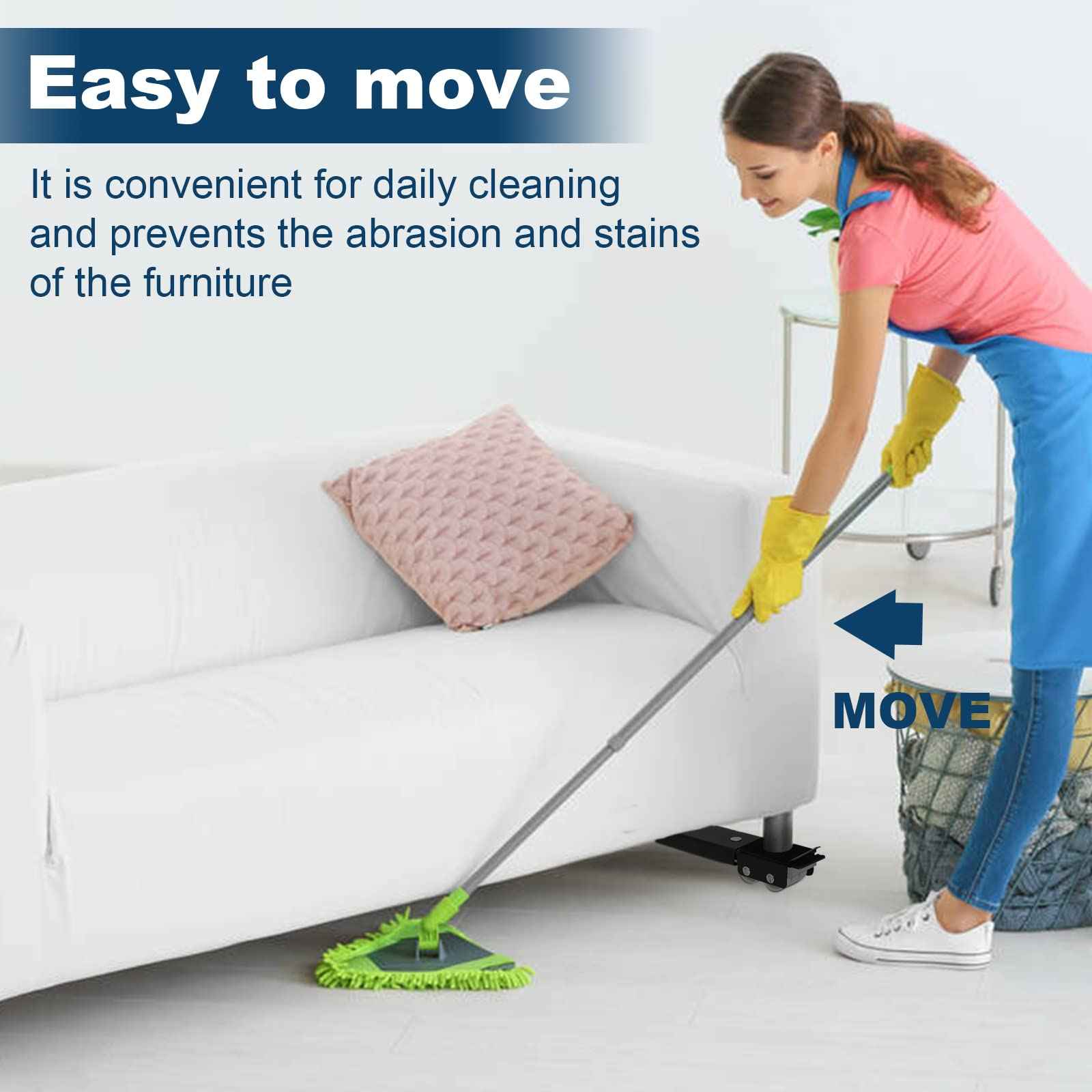 Lemtrflo Extendable Appliance Rollers for Washer and Dryer,Mobile Washing Machine Base, Wheels for Appliances Sliders,Heavy Duty Appliance Dolly,Appliance Mover for Refrigerators,Washing Machines