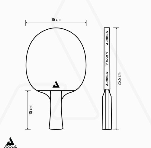 JOOLA Carbon Control Performance Ping Pong Paddle - Ergonomic Grip & Vibration Control | ITTF Approved, Red