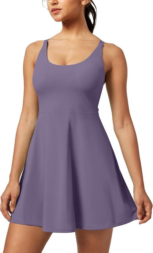 Heathyoga Tennis Dress for Women - Athletic Style with Shorts & Pockets | Perfect for Summer Golf