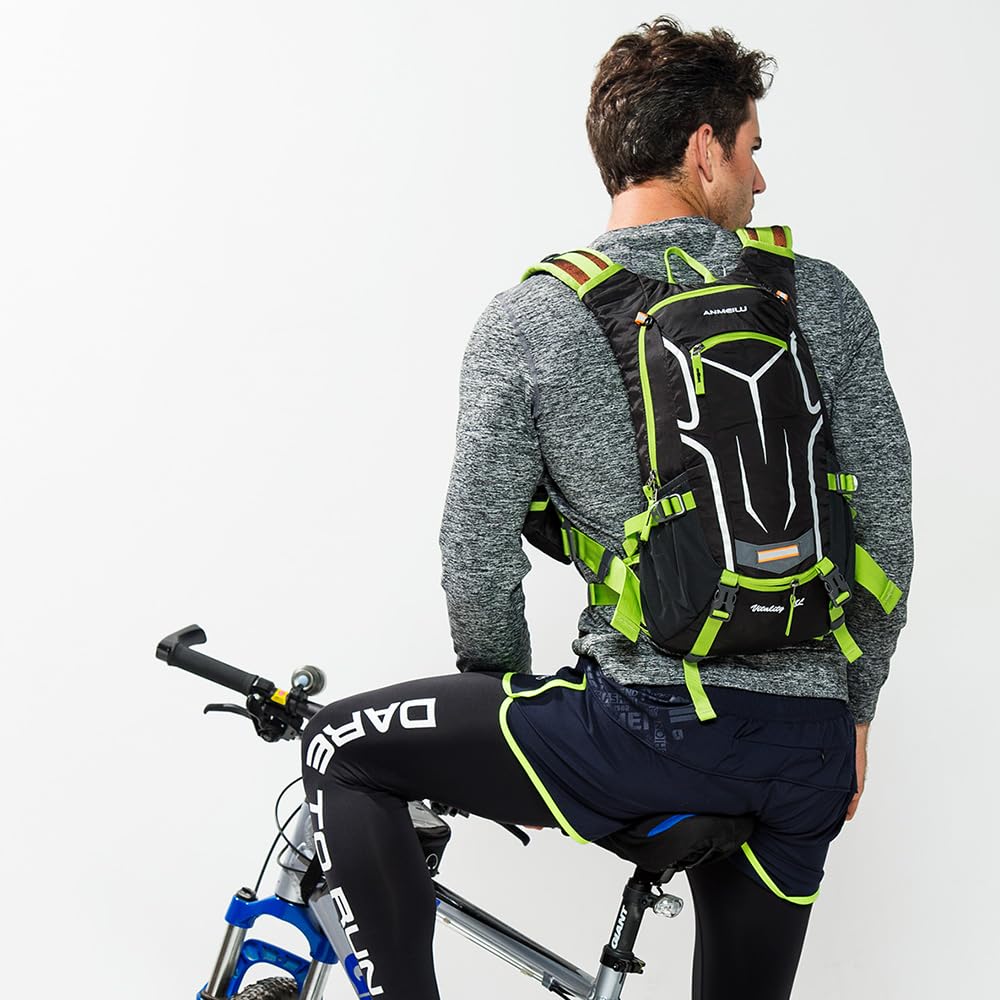 Outdoor Cycling Backpack, Bicycle Backpack, Water Bag Backpack, Mountain Hiking Backpack (red, Single Backpack)