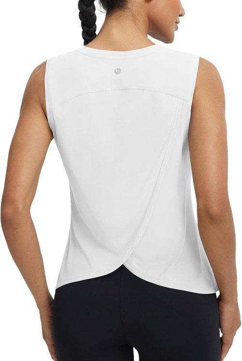 Baleaf Women’s Workout Tank Top - Lightweight Sleeveless Athletic Tee for Yoga & Running | Quick Dry UPF 50+