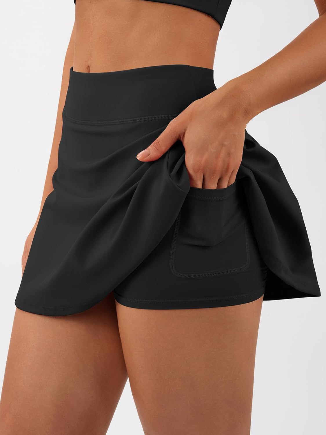 Skiennix Women’s Tennis Skirt - High Waisted Athletic Skorts with Pockets & Inner Shorts