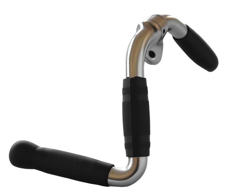 qibylift Barbell Cable Attachment For Cable Machines,Lat Pull Down Cable Machine Attachments,Tricep Press Down Bar,Revolving Straight Curl Pulldown Bar with Rotating & Rubber Handle Grips(M)