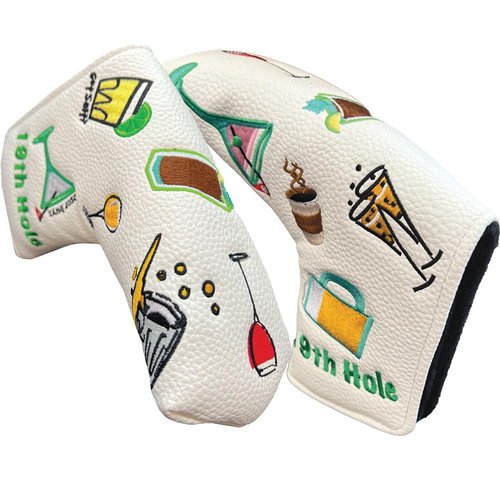 Giggle Golf 19th Hole Golf Headcovers – Funny Cocktail Driver & Fairway Covers & 3-Pack Set – Premium PU Leather, Fits Most Golf Clubs, Great Gift for Women & Men (for Blade)