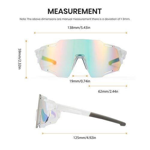 Cyxus Photochromic Cycling Running Glasses for Men Women Sunglasses Sport MTB UV400 Protection 1201