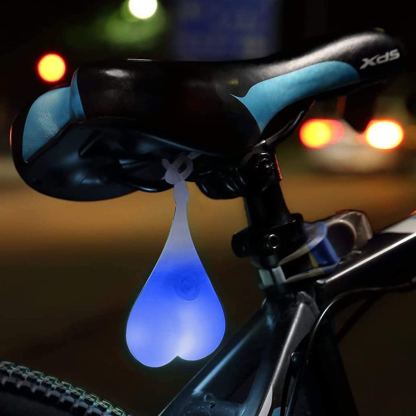 YUERWOVER LED Bike Taillight Bicycle Rear Light Night Riding Essential Cycling Seat Back Safety Lamp Car Truck Reflector 3 Modes Warning Waterproof Light for Men Women Kids MTB Accessories(Blue)