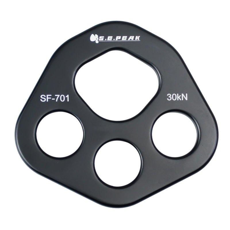SEPEAK 30kN Rigging Plate, Force Divider Plate Bear, Anchor Multipliers Connector Gear for Yoga Hammock Descender Rock Climbing