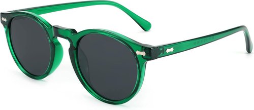 FEISEDY Vintage Round Polarized Sunglasses - Stylish UV400 Protection for Small Faces | Unisex Design
