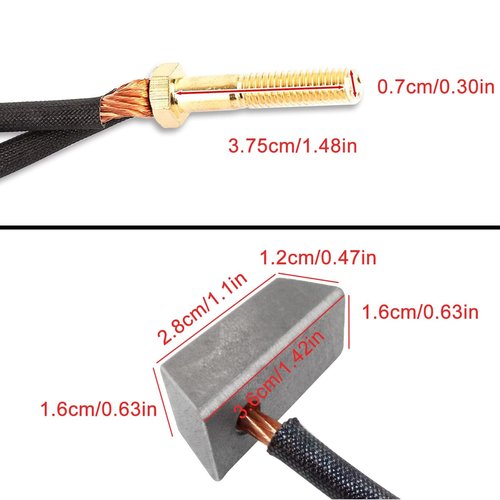 Golf Cart Motor Brushes Kit Fits Club Car Electric 1994-up 36 & 48-Volt and Yamaha Electric G8 G9 G14 G16 G.E Electric Golf Carts