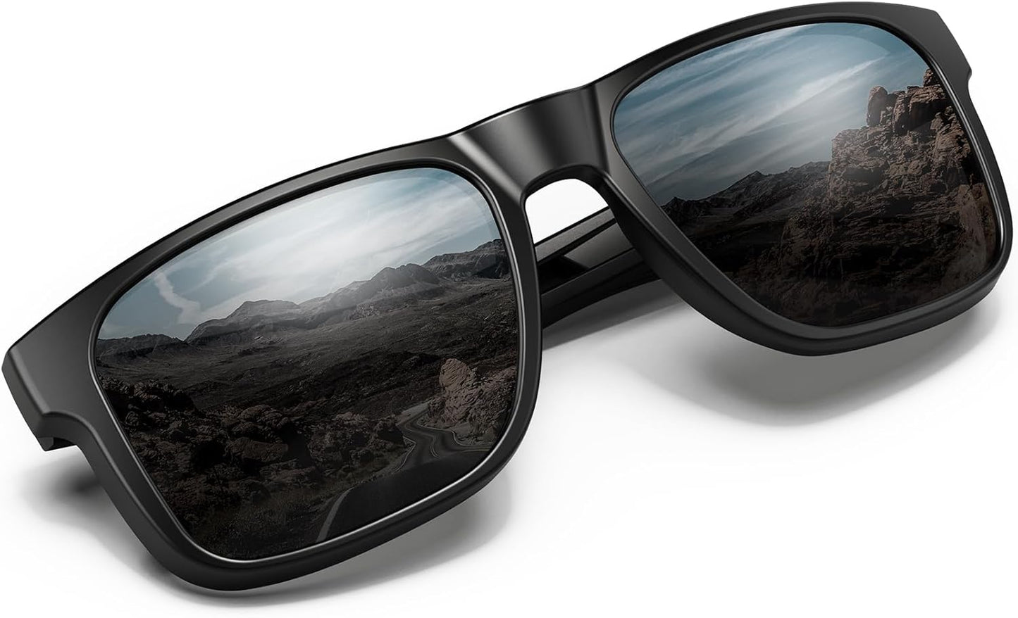 Polarized Sunglasses UV400 - Lightweight Square Frame for Men & Women | Ideal for Driving, Cycling, and Outdoor Activities