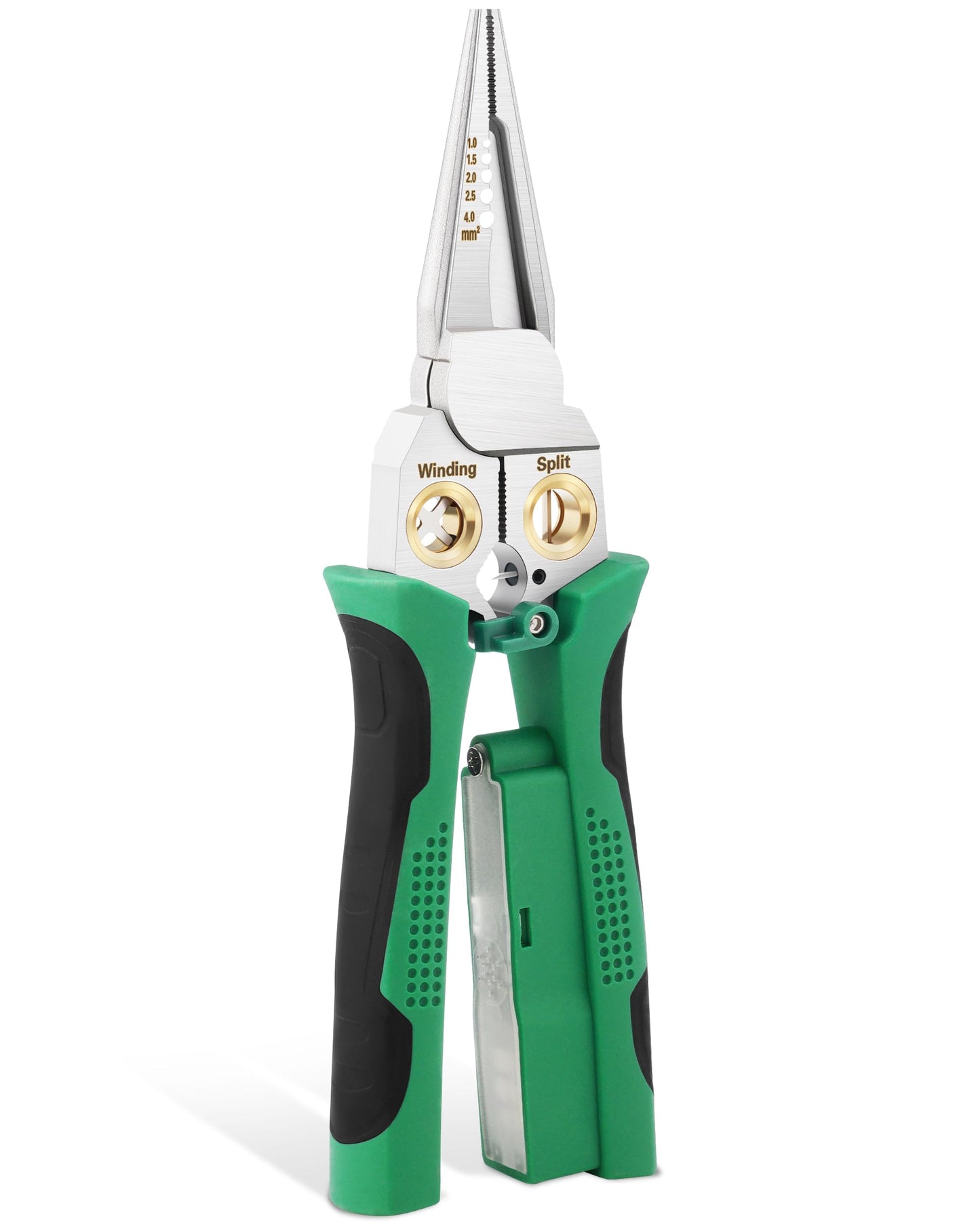 FAITIO 8 In 1 Wire Stripper with Voltage Tester, Wire Strippers/Crimper with Plier, Cutters, Splitting(12V-250V), Wire Stripping Tools for 10-18 AWG for Professional Electrician & DIY Tool