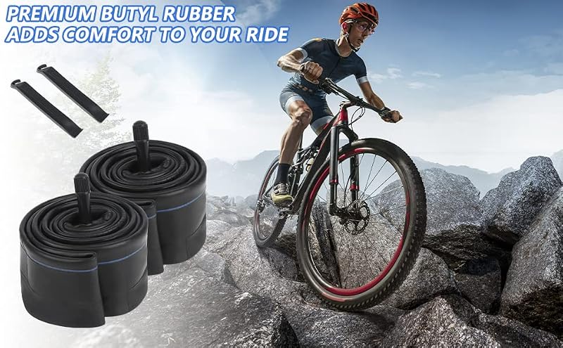 16 Inch Bicycle Inner Tubes - Pack of 2, 2.10-2.40 Width