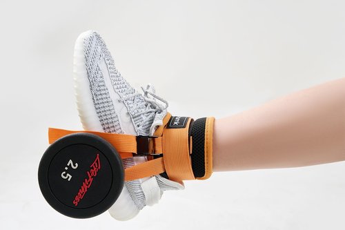 Dumbbell Foot Strap Tibialis Trainer Feet Dumbbell Attachment Orange 1pc