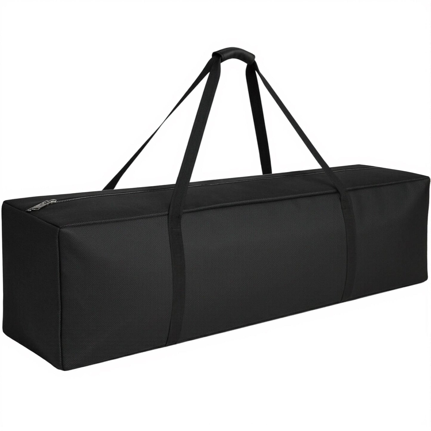 COOLBEBE 56" Sports Duffle Bag - 216L Extra Large Travel Duffel Luggage Bag with Upgrade 2-way Lockable Zippers, Sturdy & Water Resistant Long Duffle Bag for Camping Moving (Black 56inch)