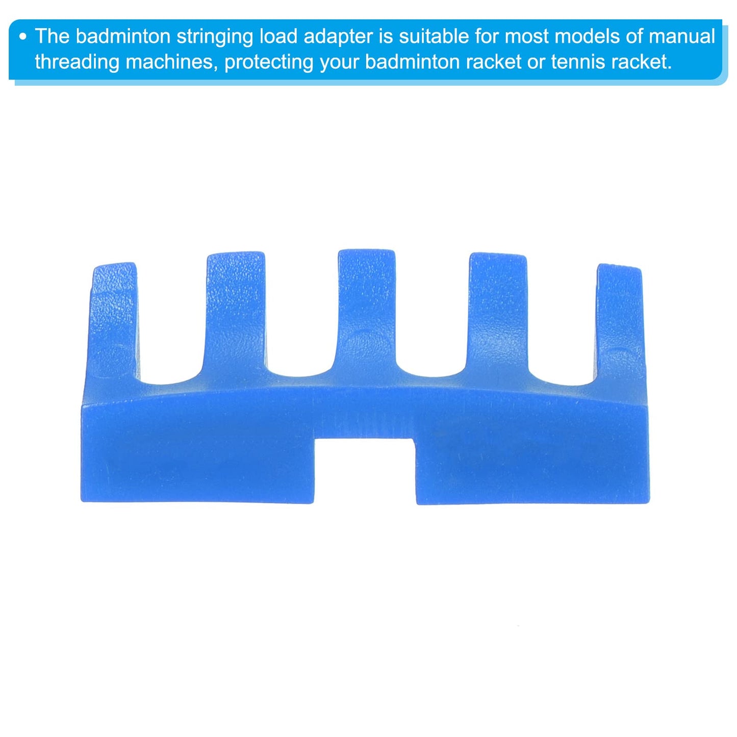 PATIKIL Badminton Stringing Racquet Load Spreader, 2 Pack Embedded Racket High Pounds Load Adapter Protector Stringing Machine Tool, Blue