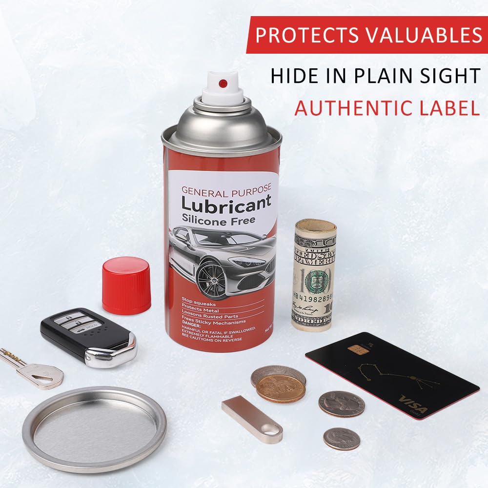 Fake Spray Can Safes Diversion Secret Stash Safes Metal Bank (Car)
