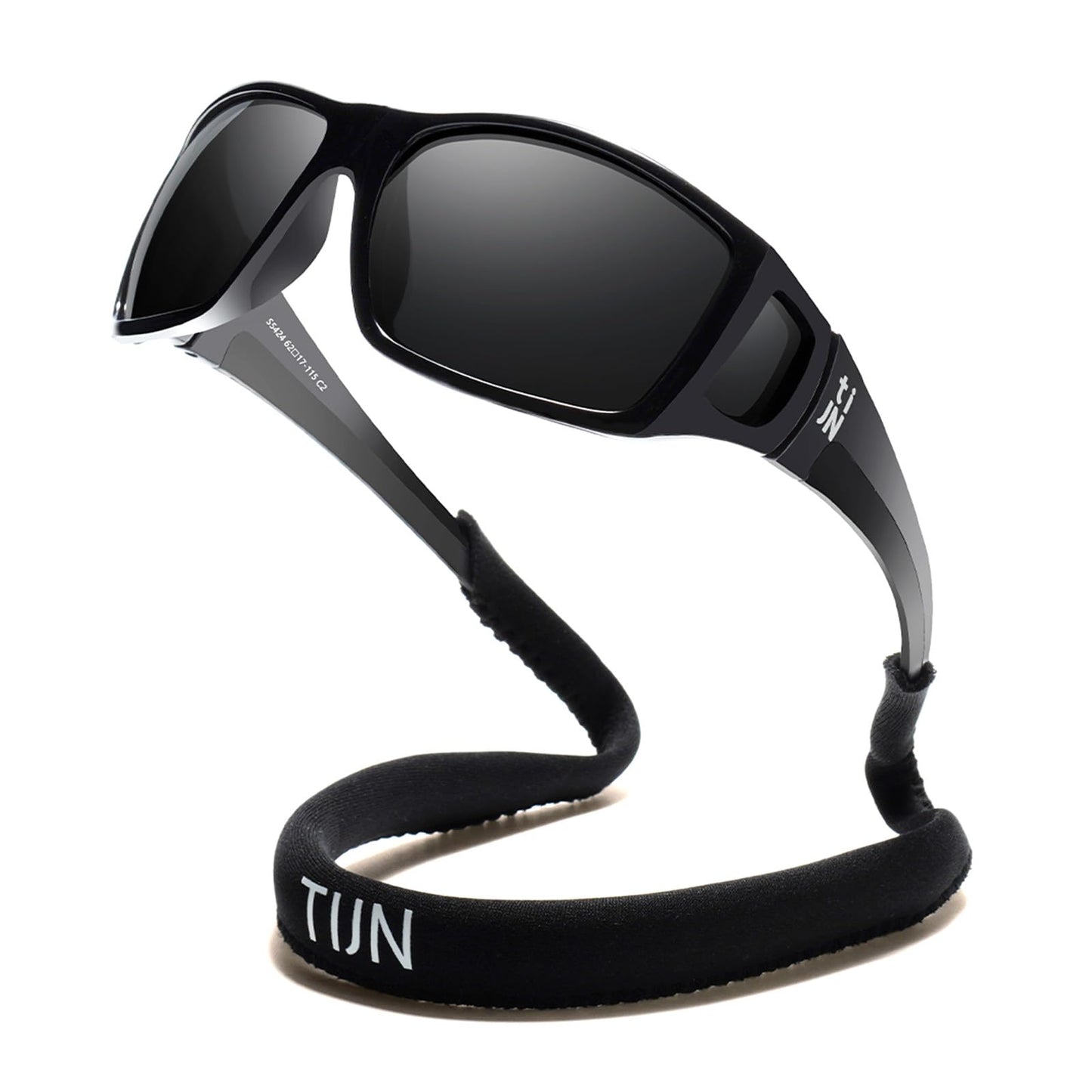 TIJN Polarized Sports Sunglasses for Women Men Lightweight TR90 Wraparound Frame with UV400 Protection for Outdoor Activities