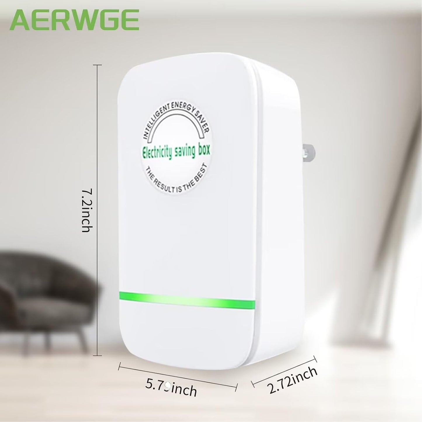 Stop Watt Energy Saving Device Power Saver Electricity Saving Device Save Electricity Stopwatt Energy Saving Device Electricity Saving Box US Plug 90V 250V 30KW Green 4Pack