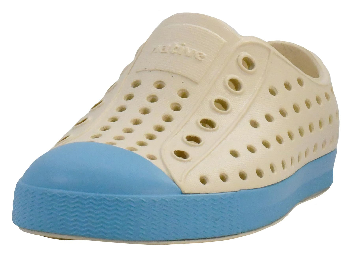 Native Shoes Unisex-Kids Jefferson Sneakers, Bone White/Aquarius Blue, 13 Little Kid