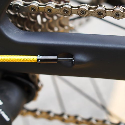 Chooee 2xPro Bike Brake Cable Kit For Road Bike,Bicycle Brake Cable Housing Coated Braided & Teflon Inner line For Road Bicycle, Black