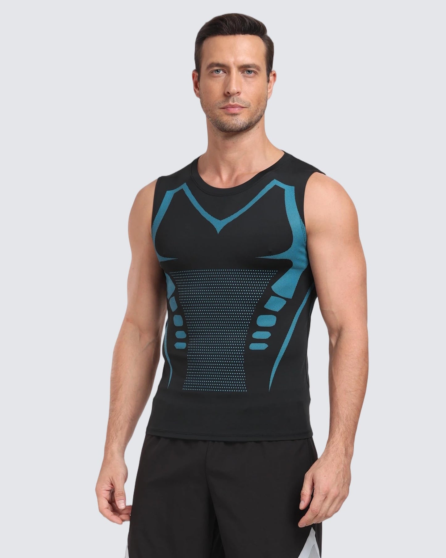 3Pack Mens Running Sport Tank Tops Dry Fit Gym Wicking Athletic Mesh Breathable Cool Workout Sleeveless Shirts Base Layer