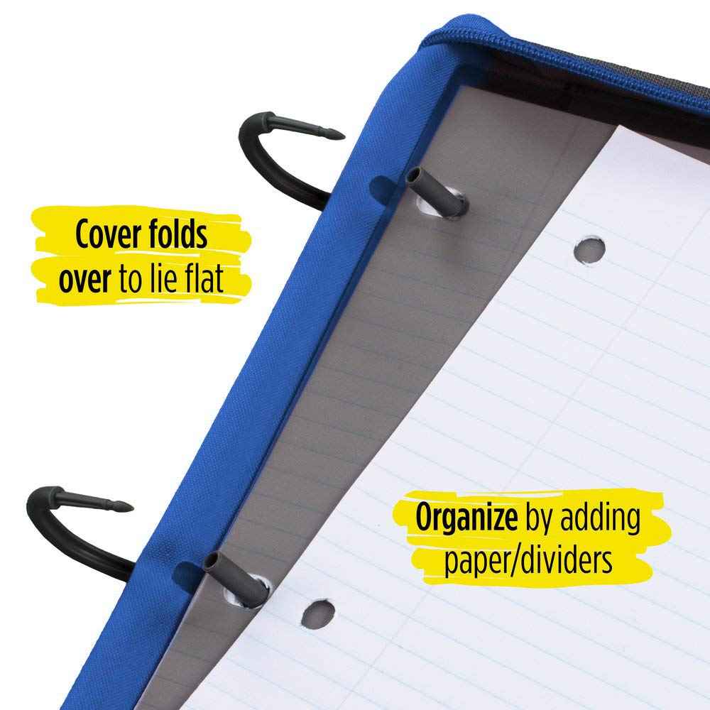 Five Star Flex Hybrid NoteBinder, 1 Inch Ring Binder, Notebook and Binder All-in-One, Cobalt (73418)