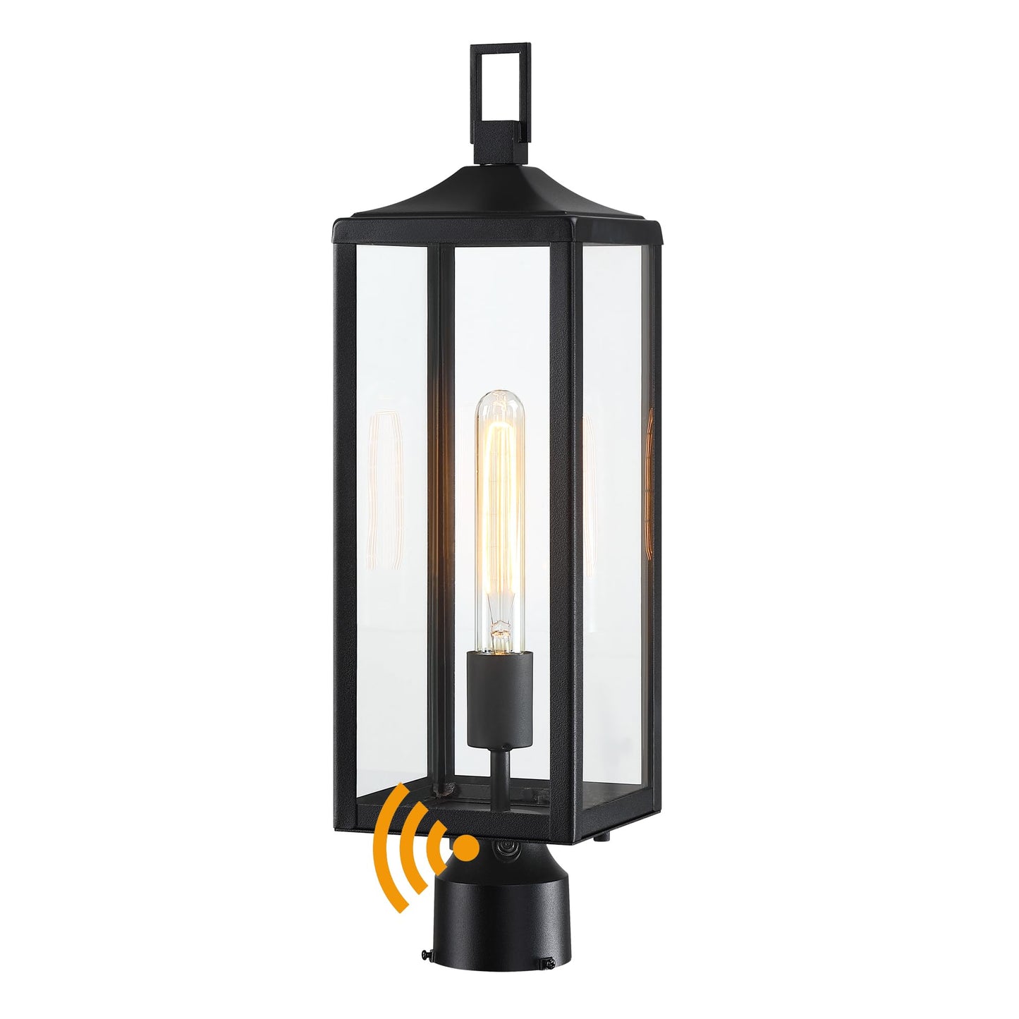 Faymart lighting 21.3 Inch Outdoor Lamp Post Light Fixture Dusk to Dawn - Residential Sidewalk Lamp Post Sconce Dusk to Dawn Outside Pole Lantern for House Outdoor Column Light, E26