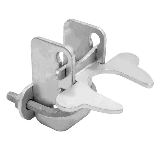 1-3/8" Kennel Gate Latch,KINNAN Butterfly Gate latches,Chain Link Fence Gate Latch Lock for Dog Kennels with Padlock Hole,Kennel Panels from 1-3/8'' to 1-3/8" Kennel Gate Frame 1 PCS