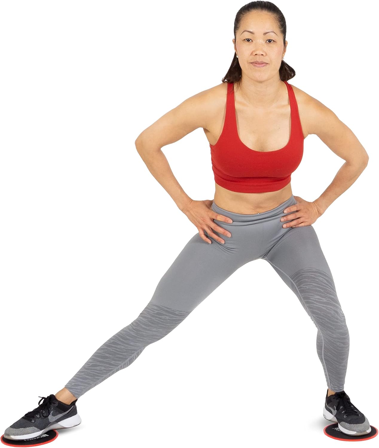 ProsourceFit Core Sliding Exercise Discs - Dual-Sided Sliders for Full-Body Workouts | Set of 2