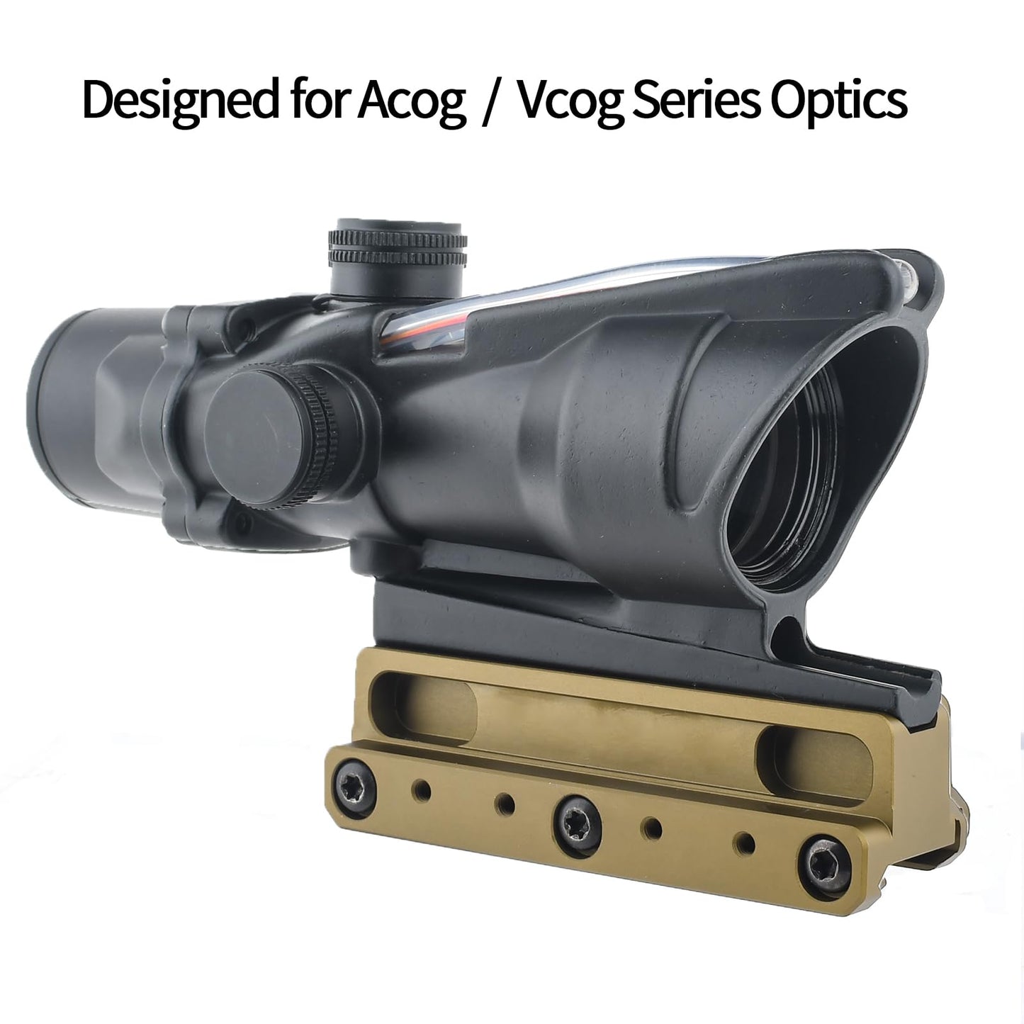 GLECTICAL Tactical Optic Scope Riser Mount for Fiber Optic Red Dot,fit for 20mm Weaver/Picatinny Rail